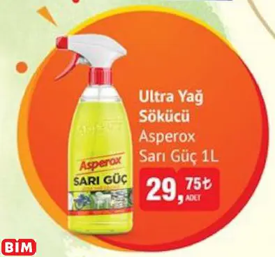 ASPEROX ULTRA YAĞ SÖKÜCÜ SARI GÜÇ ASPEROX ULTRA YAĞ SÖKÜCÜ SARI GÜÇ
